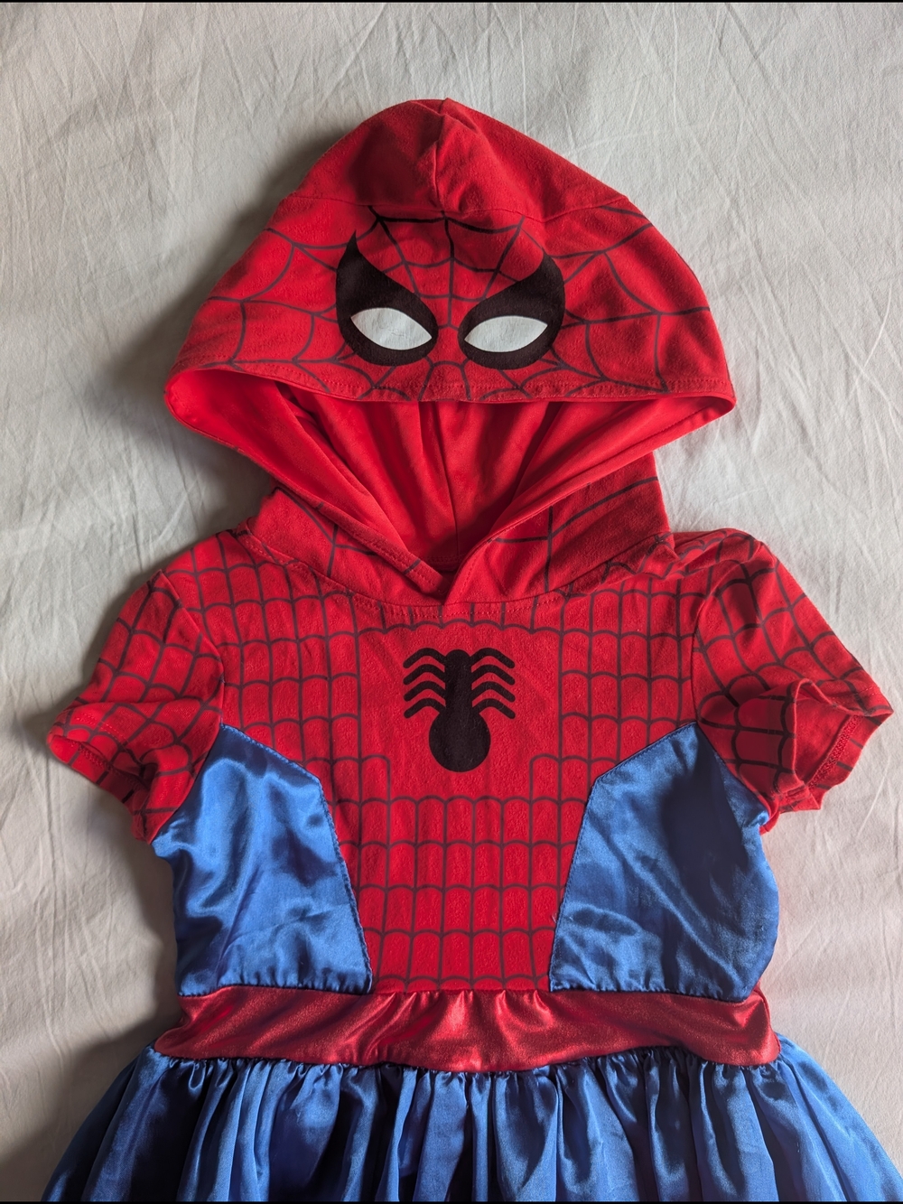Marvel Spider-Man Hooded Costume Dress - Girls Size 7/8 - Picture 4 of 7